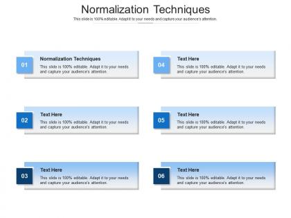 Normalization techniques ppt powerpoint presentation outline background images cpb