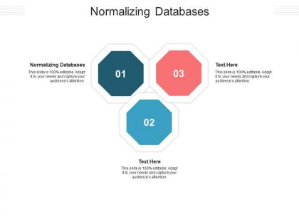 Normalizing databases ppt powerpoint presentation styles information cpb