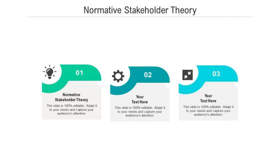 Normative stakeholder theory ppt powerpoint presentation portfolio layout cpb