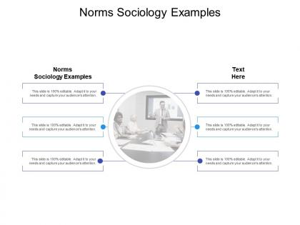 Norms sociology examples ppt powerpoint presentation background image cpb