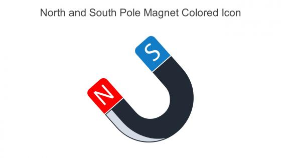 North And South Pole Magnet Colored Icon In Powerpoint Pptx Png And Editable Eps Format