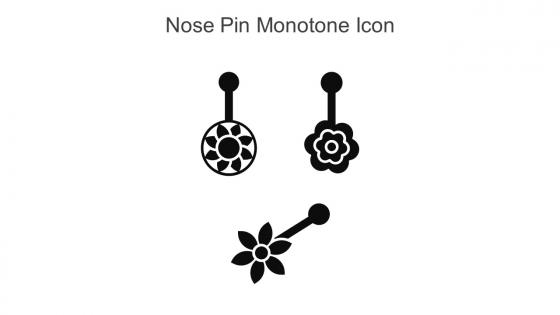 Nose Pin Monotone Icon In Powerpoint Pptx Png And Editable Eps Format