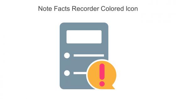 Note Facts Recorder Colored Icon In Powerpoint Pptx Png And Editable Eps Format