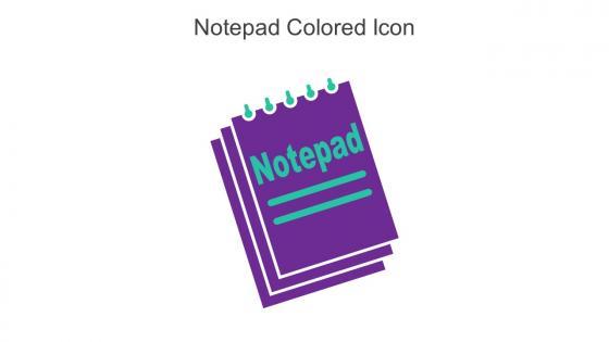 Notepad Colored Icon In Powerpoint Pptx Png And Editable Eps Format