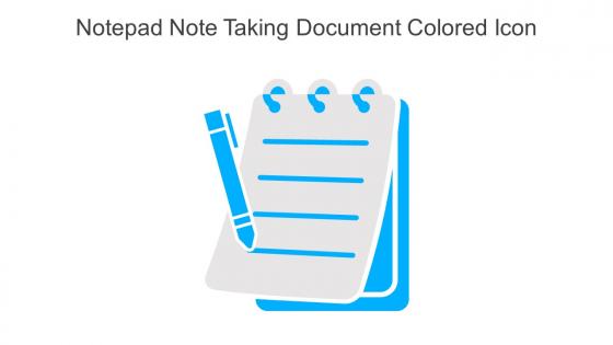 Notepad Note Taking Document Colored Icon In Powerpoint Pptx Png And Editable Eps Format
