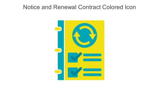 Notice And Renewal Contract Colored Icon In Powerpoint Pptx Png And Editable Eps Format