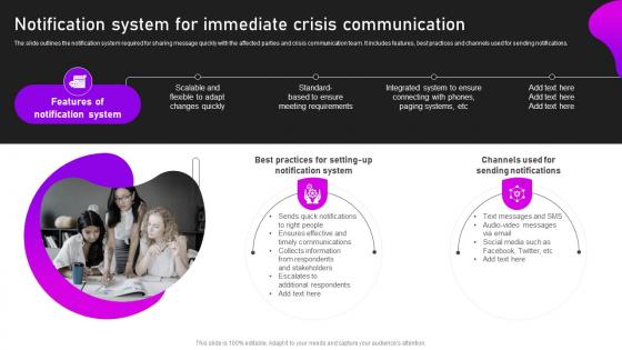 Notification System For Immediate Crisis Communication And Management
