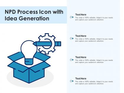 Npd process icon with idea generation