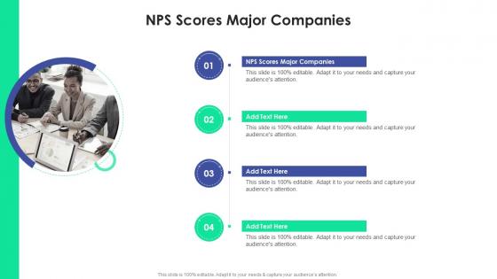 NPS Scores Major Companies In Powerpoint And Google Slides Cpb