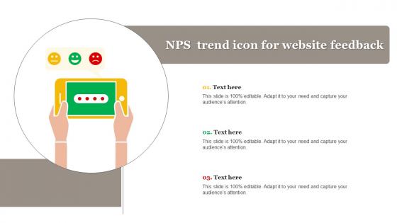 NPS Trend Icon For Website Feedback
