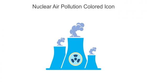 Nuclear Air Pollution Colored Icon In Powerpoint Pptx Png And Editable Eps Format
