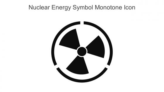 Nuclear Energy Symbol Monotone Icon In Powerpoint Pptx Png And Editable Eps Format