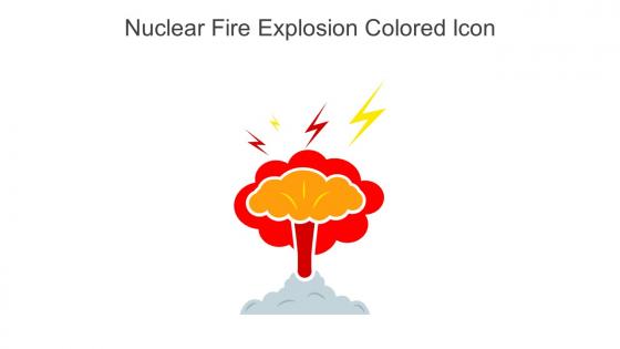 Nuclear Fire Explosion Colored Icon In Powerpoint Pptx Png And Editable Eps Format