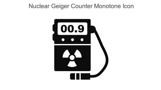 Nuclear Geiger Counter Monotone Icon In Powerpoint Pptx Png And Editable Eps Format