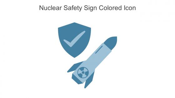 Nuclear Safety Sign Colored Icon In Powerpoint Pptx Png And Editable Eps Format