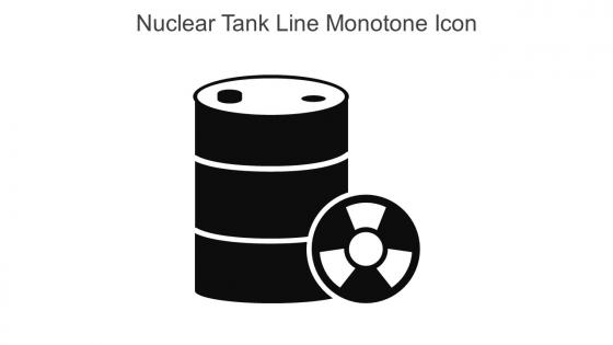 Nuclear Tank Line Monotone Icon In Powerpoint Pptx Png And Editable Eps Format