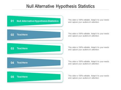 Null alternative hypothesis statistics ppt powerpoint presentation ideas format ideas cpb