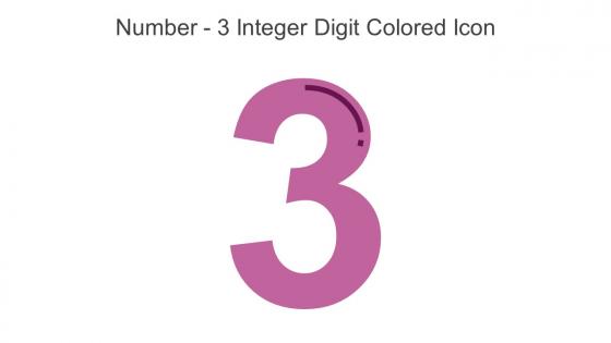 Number 3 Integer Digit Colored Icon In Powerpoint Pptx Png And Editable Eps Format