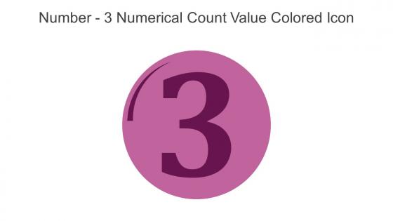 Number 3 Numerical Count Value Colored Icon In Powerpoint Pptx Png And Editable Eps Format