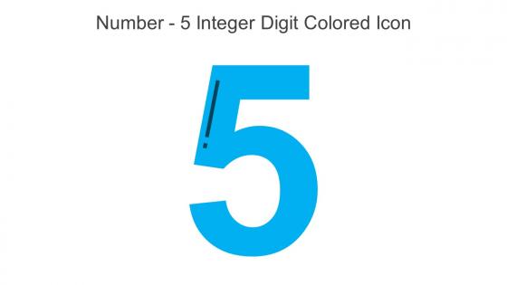 Number 5 Integer Digit Colored Icon In Powerpoint Pptx Png And Editable Eps Format