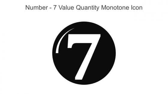 Number 7 Value Quantity Monotone Icon In Powerpoint Pptx Png And Editable Eps Format