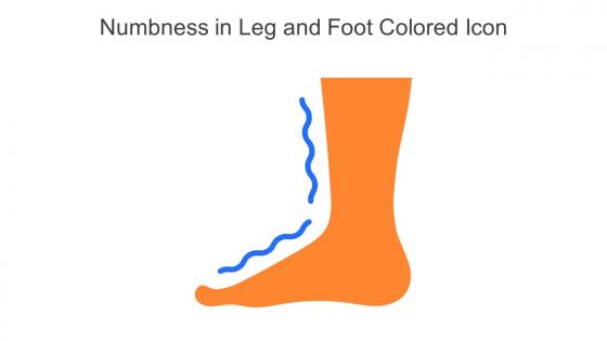 Numbness In Leg And Foot Colored Icon In Powerpoint Pptx Png And Editable Eps Format