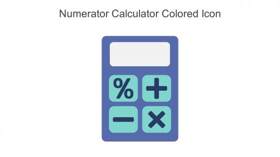 Numerator Calculator Colored Icon In Powerpoint Pptx Png And Editable Eps Format
