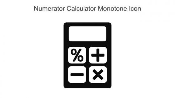 Numerator Calculator Monotone Icon In Powerpoint Pptx Png And Editable Eps Format