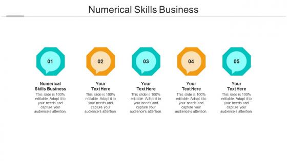 Numerical skills business ppt powerpoint presentation show slides cpb