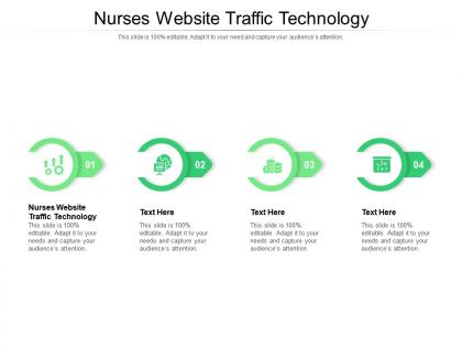 Nurses website traffic technology ppt powerpoint pictures graphics template cpb