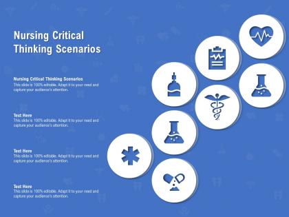 Nursing critical thinking scenarios ppt powerpoint presentation infographic template