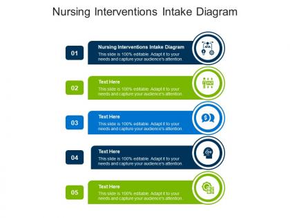 Nursing interventions intake diagram ppt powerpoint presentation professional slide portrait cpb