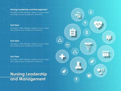 Nursing leadership and management ppt powerpoint presentation ideas