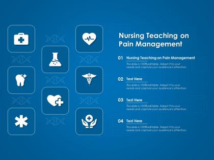 Nursing teaching on pain management ppt powerpoint presentation model graphics