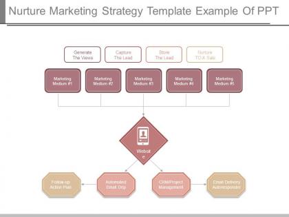 Nurture marketing strategy template example of ppt
