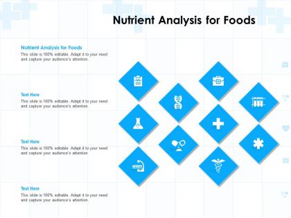 Nutrient analysis for foods ppt powerpoint presentation infographics template