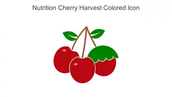 Nutrition Cherry Harvest Colored Icon In Powerpoint Pptx Png And Editable Eps Format