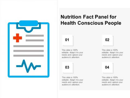 Nutrition fact panel for health conscious people