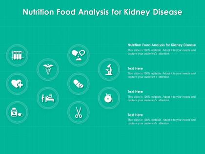 Nutrition food analysis for kidney disease ppt powerpoint presentation infographic