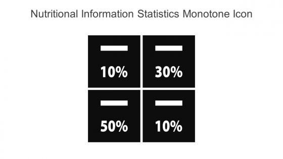 Nutritional Information Statistics Monotone Icon In Powerpoint Pptx Png And Editable Eps Format