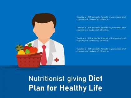 Nutritionist giving diet plan for healthy life