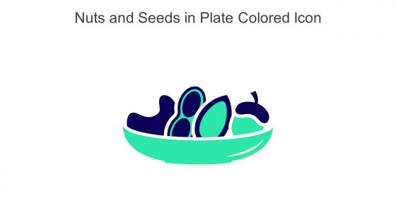 Nuts And Seeds In Plate Colored Icon In Powerpoint Pptx Png And Editable Eps Format