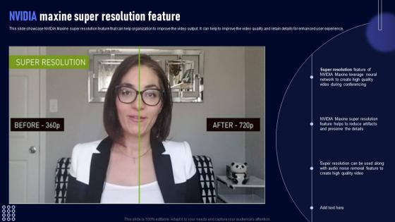 Nvidia Maxine Super Resolution Feature Nvidia Maxine For Enhanced Video AI SS