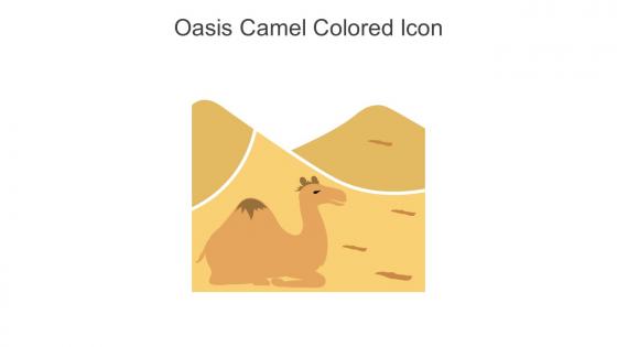 Oasis Camel Colored Icon In Powerpoint Pptx Png And Editable Eps Format