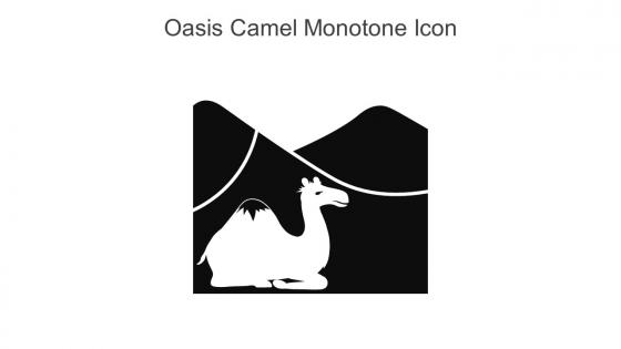 Oasis Camel Monotone Icon In Powerpoint Pptx Png And Editable Eps Format