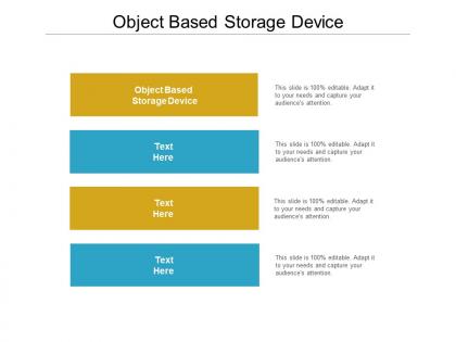 Object based storage device ppt powerpoint presentation ideas gallery cpb