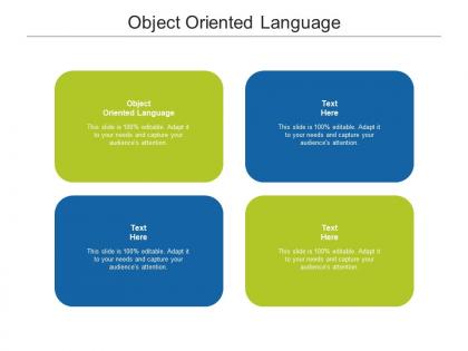 Object oriented language ppt powerpoint presentation show designs download cpb