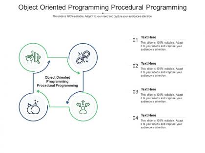 Object oriented programming procedural programming ppt powerpoint presentation professional vector cpb