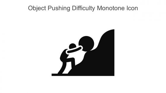 Object Pushing Difficulty Monotone Icon In Powerpoint Pptx Png And Editable Eps Format