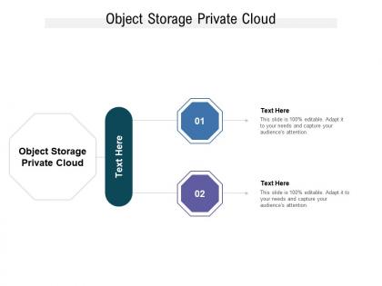 Object storage private cloud ppt powerpoint presentation file background images cpb